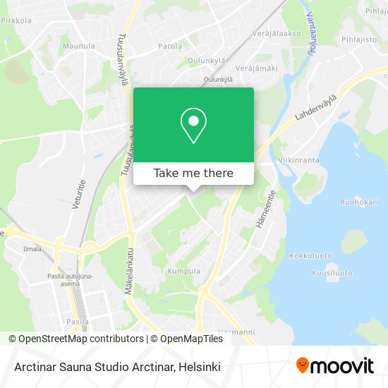 How to get to Arctinar Sauna Studio Arctinar in Helsinki by Bus, Metro or  Train?