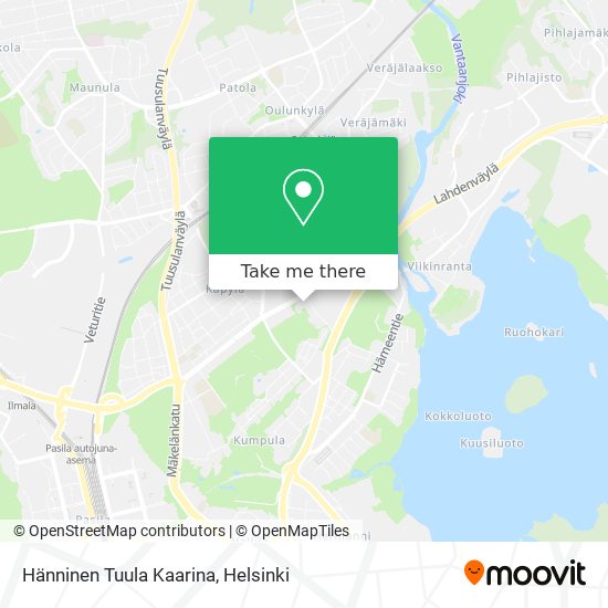 Hänninen Tuula Kaarina map