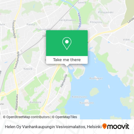 Helen Oy Vanhankaupungin Vesivoimalaitos map