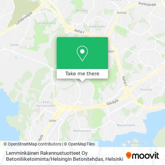 Lemminkäinen Rakennustuotteet Oy Betoniliiketoiminta / Helsingin Betonitehdas map