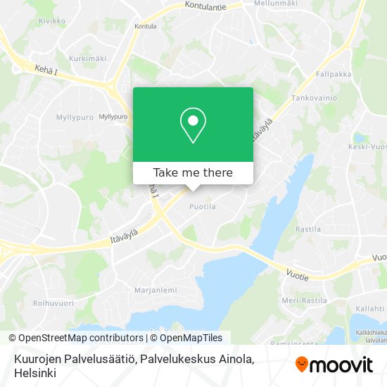 Kuurojen Palvelusäätiö, Palvelukeskus Ainola map
