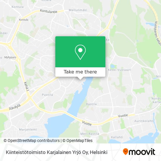 Kiinteistötoimisto Karjalainen Yrjö Oy map