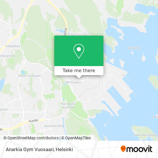 Anarkia Gym Vuosaari map