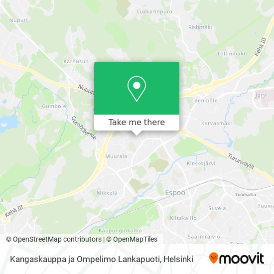 Kangaskauppa ja Ompelimo Lankapuoti map