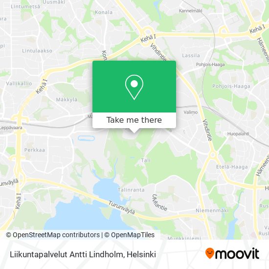 Liikuntapalvelut Antti Lindholm map