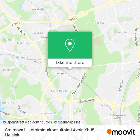 Smirnova Liiketoimintakonsultointi Avoin Yhtiö map