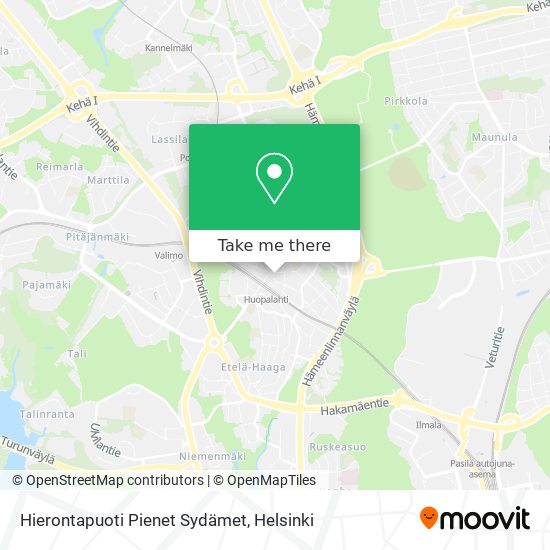 Hierontapuoti Pienet Sydämet map