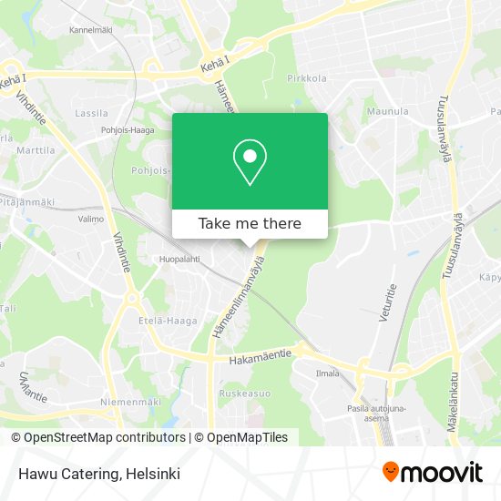 Hawu Catering map