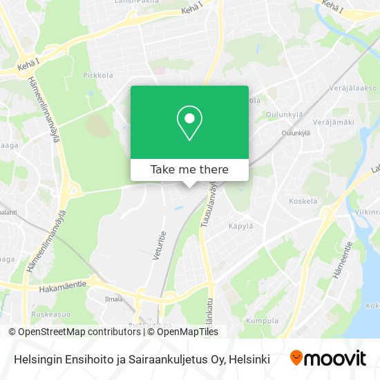 Helsingin Ensihoito ja Sairaankuljetus Oy map