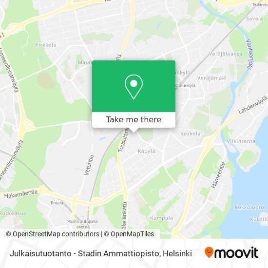 Julkaisutuotanto - Stadin Ammattiopisto map