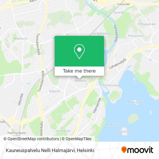 Kauneuspalvelu Nelli Halmajärvi map