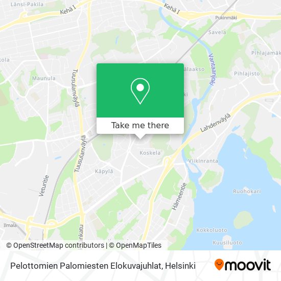 Pelottomien Palomiesten Elokuvajuhlat map