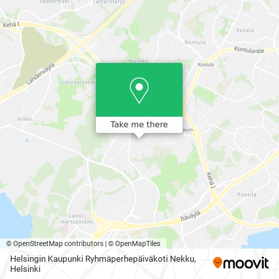 Helsingin Kaupunki Ryhmäperhepäiväkoti Nekku map