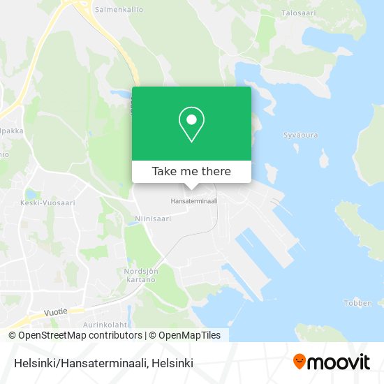 Helsinki/Hansaterminaali map