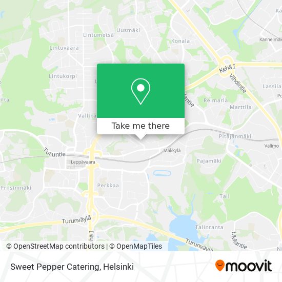 Sweet Pepper Catering map