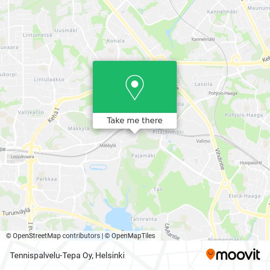 Tennispalvelu-Tepa Oy map