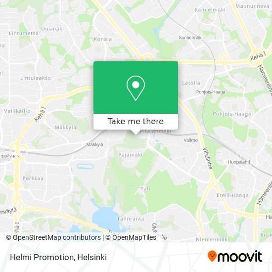 Helmi Promotion map