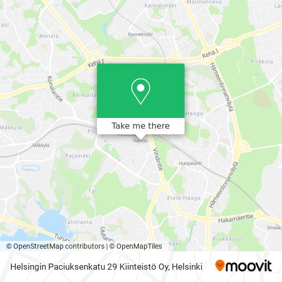 Helsingin Paciuksenkatu 29 Kiinteistö Oy map