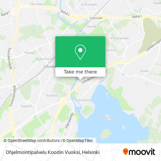 Ohjelmointipalvelu Koodin Vuoksi map