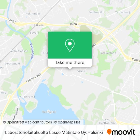 Laboratoriolaitehuolto Lasse Matintalo Oy map