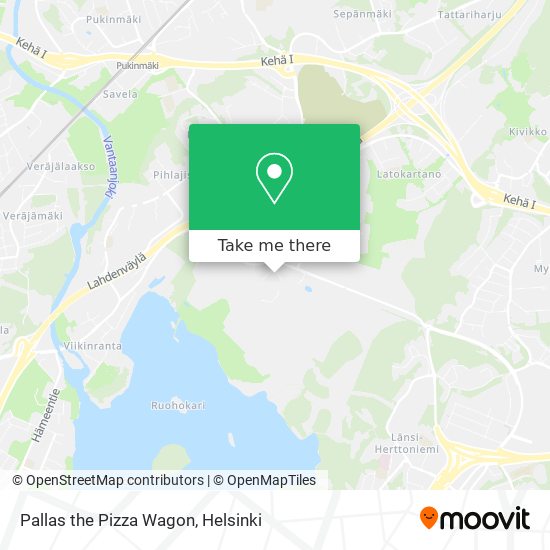 Pallas the Pizza Wagon map