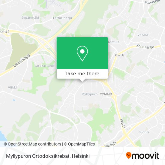 Myllypuron Ortodoksikrebat map