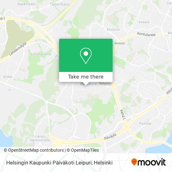 Helsingin Kaupunki Päiväkoti Leipuri map