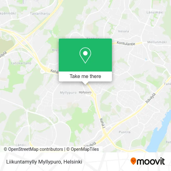 Liikuntamylly Myllypuro map