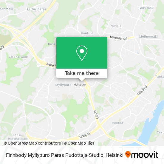 Finnbody Myllypuro Paras Pudottaja-Studio map