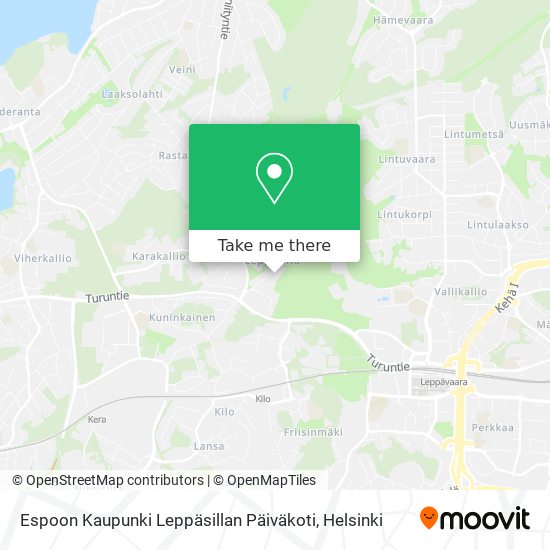 Espoon Kaupunki Leppäsillan Päiväkoti map