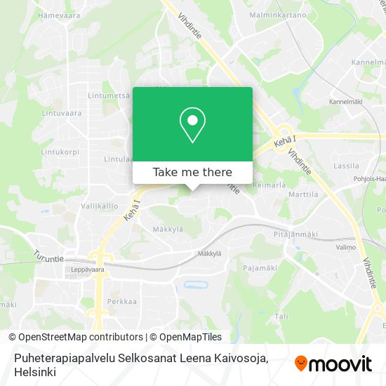 Puheterapiapalvelu Selkosanat Leena Kaivosoja map