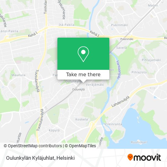 Oulunkylän Kyläjuhlat map