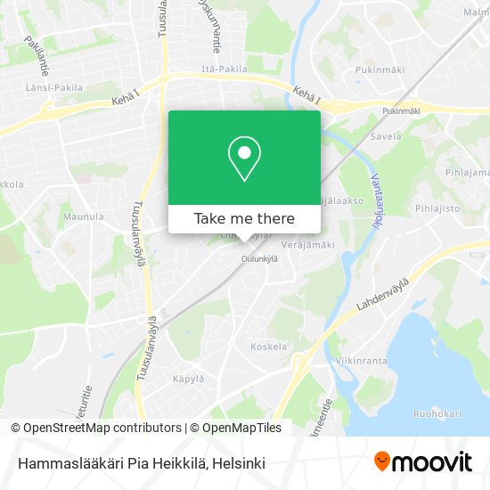 Hammaslääkäri Pia Heikkilä map