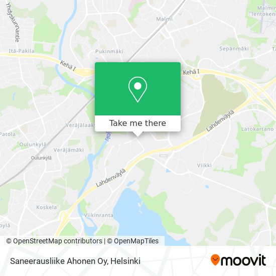 Saneerausliike Ahonen Oy map