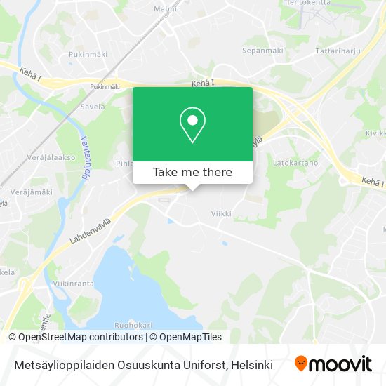 Metsäylioppilaiden Osuuskunta Uniforst map