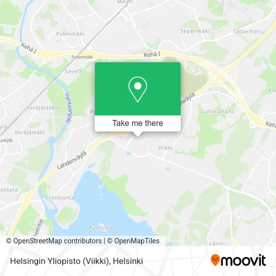 Helsingin Yliopisto (Viikki) map