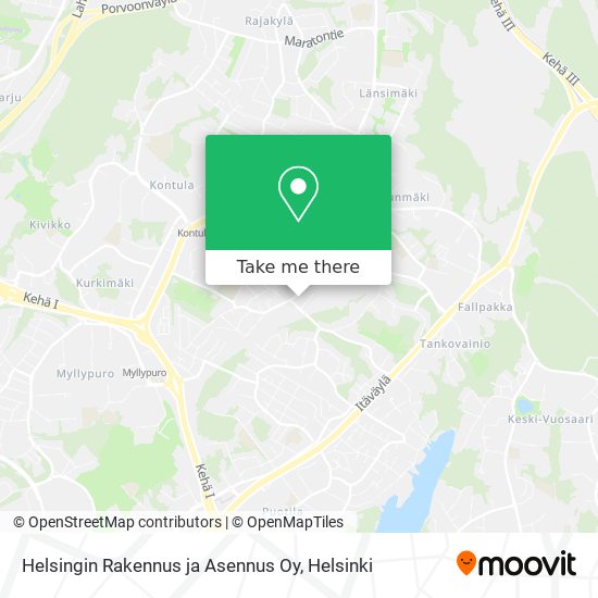Helsingin Rakennus ja Asennus Oy map