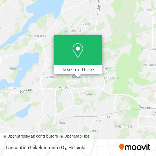 Lansantien Liikekiinteistö Oy map