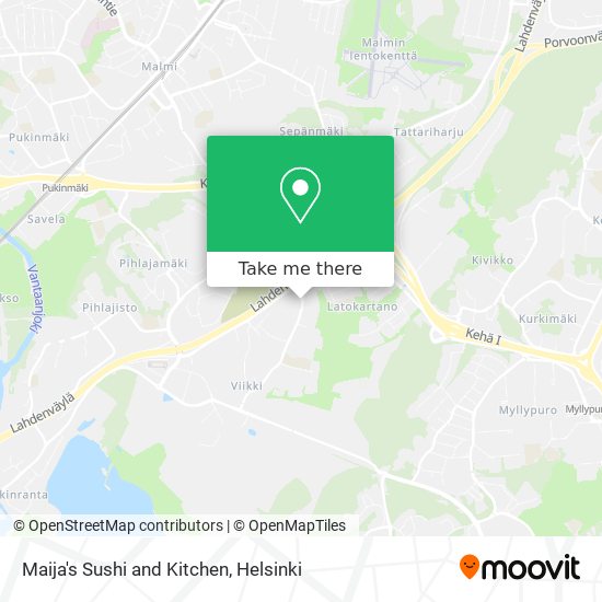 Maija's Sushi and Kitchen map
