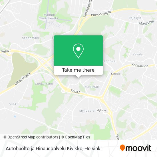 Autohuolto ja Hinauspalvelu Kivikko map