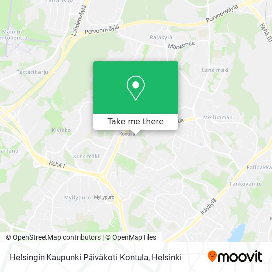 Helsingin Kaupunki Päiväkoti Kontula map