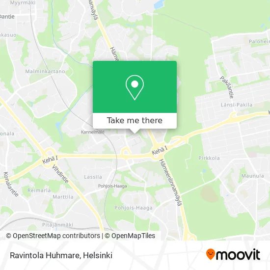 Restaurant Huhmare map