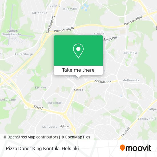 Pizza Döner King Kontula map