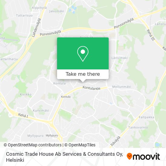 Cosmic Trade House Ab Services & Consultants Oy map
