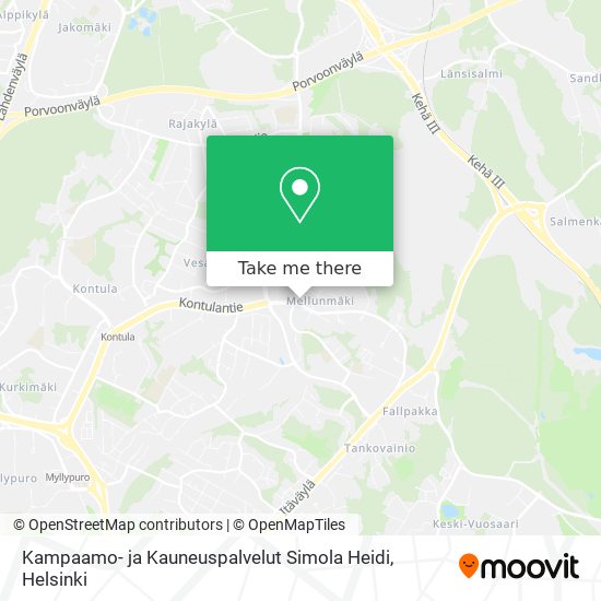 Kampaamo- ja Kauneuspalvelut Simola Heidi map