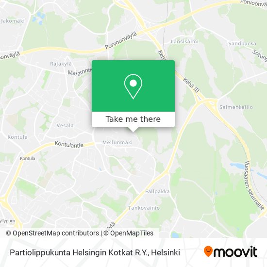 Partiolippukunta Helsingin Kotkat R.Y. map