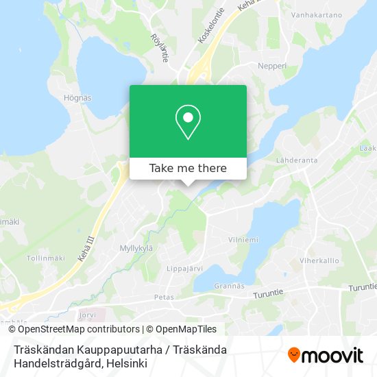 Träskändan Kauppapuutarha / Träskända Handelsträdgård map