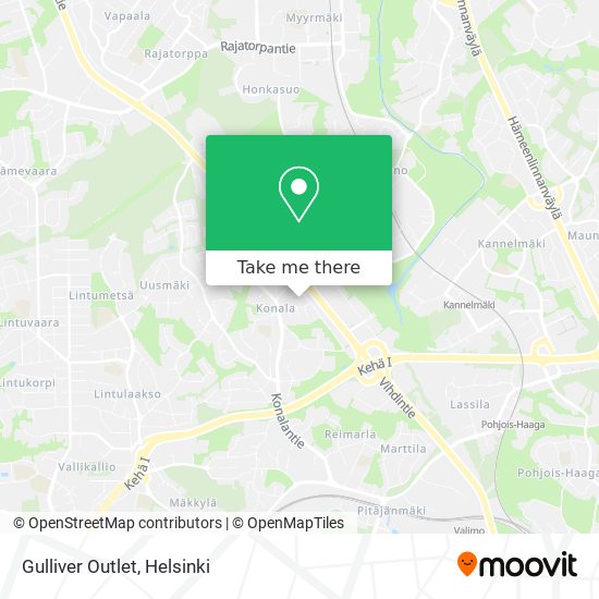 Gulliver Outlet map