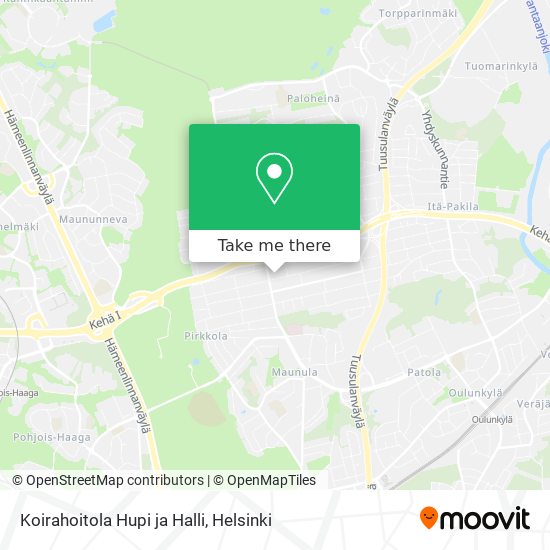 Koirahoitola Hupi ja Halli map