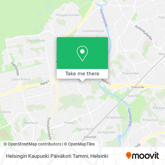 Helsingin Kaupunki Päiväkoti Tammi map